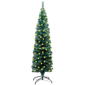 Künstlicher Weihnachtsbaum mit LEDs und grünem PVC-Träger 150 cm von vidaXL, Weihnachtsbäume - Ref: Foro24-3077750, Preis: 34...