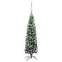 Árbol de Navidad preiluminado con luces y bolas verde 210 cm de vidaXL, Arboles de navidad - Ref: Foro24-3077850, Precio: 61,...