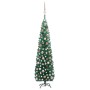 Beleuchteter Weihnachtsbaum mit Lichtern und grünen Kugeln 180 cm von vidaXL, Weihnachtsbäume - Ref: Foro24-3077852, Preis: 7...