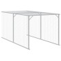 Gallinero con corral acero galvanizado gris claro 117x813x123cm de vidaXL, Jaulas y habitáculos para animales pequeños - Ref:...