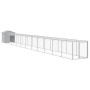 Chicken coop and corral light gray galvanized steel 117x1221x123 cm by vidaXL, Cages and habitats for small animals - Ref: Fo...