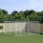 Outdoor kennel silver galvanized steel 4x4x2 m by vidaXL, Dog kennels and fences - Ref: Foro24-3190455, Price: 272,99 €, Disc...