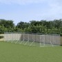 Outdoor kennel silver galvanized steel 4x16x2 m by vidaXL, Dog kennels and fences - Ref: Foro24-3190458, Price: 728,81 €, Dis...