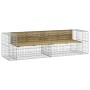 Garden bench with gabions impregnated pine wood 244x71x65.5 cm by vidaXL, garden benches - Ref: Foro24-3196241, Price: 380,11...