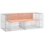 Gabion design garden bench Douglas fir wood 184x71x65.5cm by vidaXL, garden benches - Ref: Foro24-3196237, Price: 229,94 €, D...