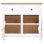 Aparador de madera maciza pino estilo Panamá blanco 93x40x80 cm de vidaXL, Aparadores - Ref: Foro24-282699, Precio: 156,30 €,...