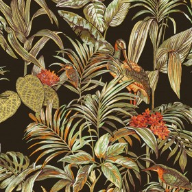 DUTCH WALLCOVERINGS Bird-of-Paradise black wallpaper by DUTCH WALLCOVERINGS, Painted paper - Ref: Foro24-430613, Price: 42,40...