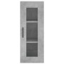 Aparador de madera contrachapada gris hormigón 34,5x34x180 cm de vidaXL, Aparadores - Ref: Foro24-3199261, Precio: 133,83 €, ...