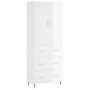 High glossy white plywood sideboard 69.5x34x180 cm by vidaXL, Sideboards - Ref: Foro24-3195829, Price: 171,29 €, Discount: %