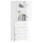 High glossy white plywood sideboard 69.5x34x180 cm by vidaXL, Sideboards - Ref: Foro24-3195829, Price: 171,29 €, Discount: %