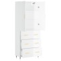 High glossy white plywood sideboard 69.5x34x180 cm by vidaXL, Sideboards - Ref: Foro24-3195829, Price: 171,29 €, Discount: %