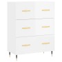 High glossy white plywood sideboard 69.5x34x180 cm by vidaXL, Sideboards - Ref: Foro24-3195829, Price: 171,29 €, Discount: %