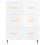 High glossy white plywood sideboard 69.5x34x180 cm by vidaXL, Sideboards - Ref: Foro24-3195829, Price: 171,29 €, Discount: %