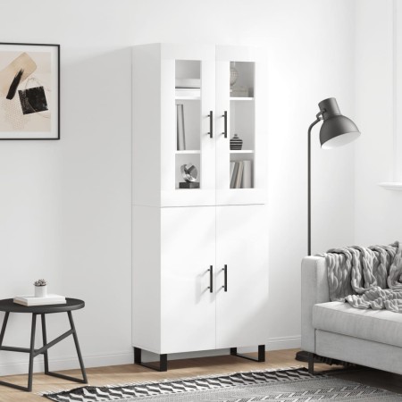 Tall white glossy plywood sideboard 69.5x34x180 cm by vidaXL, Sideboards - Ref: Foro24-3198235, Price: 197,61 €, Discount: %