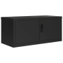 Armario archivador de acero negro 90x40x40 cm de vidaXL, Armarios archivadores - Ref: Foro24-339718, Precio: 110,94 €, Descue...