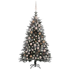 Weihnachtsbaum mit LED, Kugeln und Schnee PVC&PE 120 cm von vidaXL, Weihnachtsbäume - Ref: Foro24-3077879, Preis: 113,91 €, R...