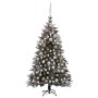 Árbol de Navidad con LED, bolas y nieve PVC&PE 120 cm de vidaXL, Arboles de navidad - Ref: Foro24-3077879, Precio: 113,91 €, ...