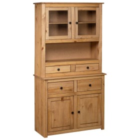 Panama style solid pine wood sideboard 93x40.5x180 cm by vidaXL, Lockers and storage cabinets - Ref: Foro24-282700, Price: 37...