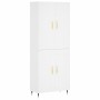 Aparador alto madera contrachapada blanco 69,5x34x180 cm de vidaXL, Aparadores - Ref: Foro24-3195771, Precio: 149,99 €, Descu...