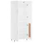 Aparador alto madera contrachapada blanco 69,5x34x180 cm de vidaXL, Aparadores - Ref: Foro24-3195771, Precio: 149,99 €, Descu...