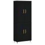 Tall black plywood sideboard 69.5x34x180 cm by vidaXL, Sideboards - Ref: Foro24-3195772, Price: 140,47 €, Discount: %