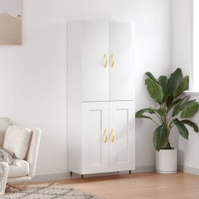 High glossy white plywood sideboard 69.5x34x180 cm by vidaXL, Sideboards - Ref: Foro24-3195773, Price: 148,99 €, Discount: %