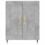 Aparador alto madera contrachapada gris hormigón 69,5x34x180 cm de vidaXL, Aparadores - Ref: Foro24-3195775, Precio: 134,84 €...