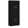 Aparador alto madera contrachapada negro 69,5x34x180 cm de vidaXL, Aparadores - Ref: Foro24-3195780, Precio: 152,84 €, Descue...