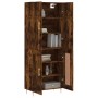 Aparador alto madera contrachapada roble ahumado 69,5x34x180 cm de vidaXL, Aparadores - Ref: Foro24-3195784, Precio: 133,55 €...