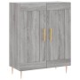 High sideboard sonoma gray plywood 69.5x34x180 cm by vidaXL, Sideboards - Ref: Foro24-3195785, Price: 145,99 €, Discount: %