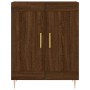 Aparador alto madera contrachapada marrón roble 69,5x34x180 cm de vidaXL, Aparadores - Ref: Foro24-3195786, Precio: 146,36 €,...