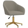 Light Gray Velvet Swivel Dining Chair by vidaXL, dining chairs - Ref: Foro24-330589, Price: 99,96 €, Discount: %