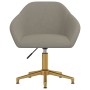 Light Gray Velvet Swivel Dining Chair by vidaXL, dining chairs - Ref: Foro24-330589, Price: 99,99 €, Discount: %