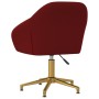 Silla de comedor giratoria de terciopelo vino tinto de vidaXL, Sillas de comedor - Ref: Foro24-330594, Precio: 100,19 €, Desc...