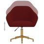 Silla de comedor giratoria de terciopelo vino tinto de vidaXL, Sillas de comedor - Ref: Foro24-330594, Precio: 100,19 €, Desc...