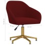 Red Wine Velvet Swivel Dining Chair by vidaXL, dining chairs - Ref: Foro24-330594, Price: 100,99 €, Discount: %