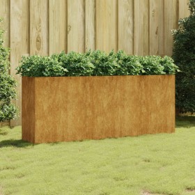 Jardinera acero corten 200x40x80 cm de vidaXL, Maceteros y jardineras - Ref: Foro24-824527, Precio: 212,31 €, Descuento: %