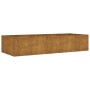 Jardinera acero corten 200x80x40 cm de vidaXL, Maceteros y jardineras - Ref: Foro24-824533, Precio: 135,58 €, Descuento: %