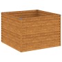 Jardinera de acero corten 100x100x69 cm de vidaXL, Maceteros y jardineras - Ref: Foro24-152002, Precio: 100,97 €, Descuento: %