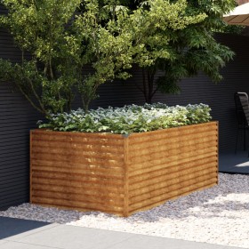 Jardinera de acero corten 196x100x69 cm de vidaXL, Maceteros y jardineras - Ref: Foro24-152003, Precio: 151,99 €, Descuento: %