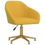 Swivel dining chairs 6 pcs yellow velvet by vidaXL, dining chairs - Ref: Foro24-3089723, Price: 439,90 €, Discount: %