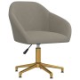 Silla de oficina giratoria de terciopelo gris claro de vidaXL, Sillas de oficina - Ref: Foro24-3089727, Precio: 99,96 €, Desc...