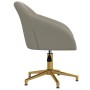 Silla de oficina giratoria de terciopelo gris claro de vidaXL, Sillas de oficina - Ref: Foro24-3089727, Precio: 99,96 €, Desc...