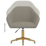 Silla de oficina giratoria de terciopelo gris claro de vidaXL, Sillas de oficina - Ref: Foro24-3089727, Precio: 99,96 €, Desc...