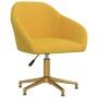 Yellow Velvet Swivel Office Chair by vidaXL, Office chairs - Ref: Foro24-3089734, Price: 134,06 €, Discount: %