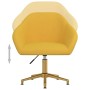 Silla de oficina giratoria de terciopelo amarilla de vidaXL, Sillas de oficina - Ref: Foro24-3089734, Precio: 134,06 €, Descu...