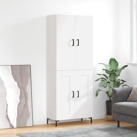 Tall white plywood sideboard 69.5x34x180 cm by vidaXL, Sideboards - Ref: Foro24-3195787, Price: 172,99 €, Discount: %