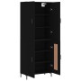 Aparador alto madera contrachapada negro 69,5x34x180 cm de vidaXL, Aparadores - Ref: Foro24-3195788, Precio: 150,99 €, Descue...