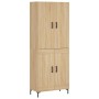 Aparador alto madera contrachapada color roble 69,5x34x180 cm de vidaXL, Aparadores - Ref: Foro24-3195790, Precio: 140,09 €, ...