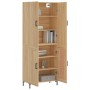 Aparador alto madera contrachapada color roble 69,5x34x180 cm de vidaXL, Aparadores - Ref: Foro24-3195790, Precio: 140,09 €, ...